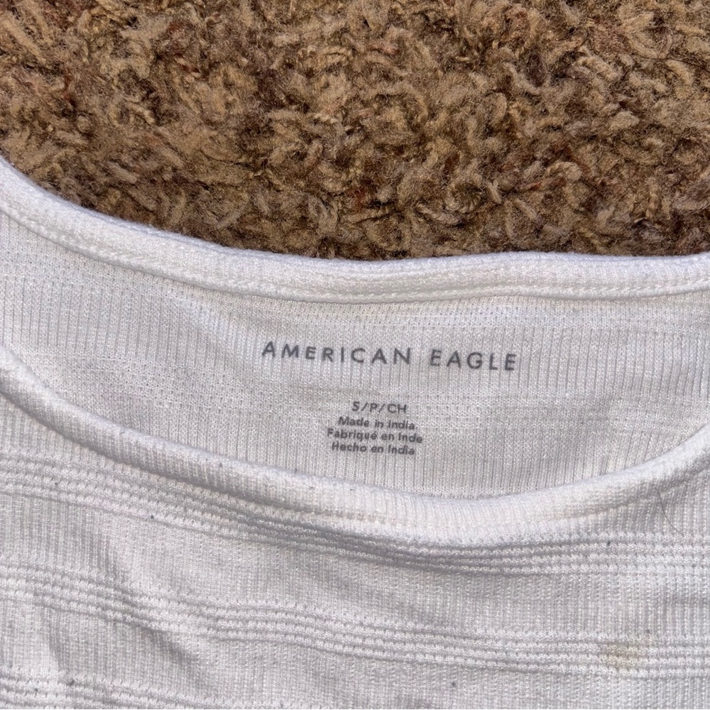 American Eagle | Cropped Ribbed Tank Top - Picture 3 of 4